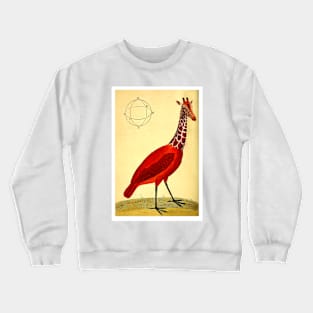 Bird Giraffe Crewneck Sweatshirt